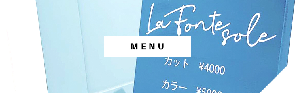 メニュー紹介
